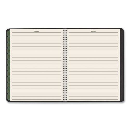 Picture of Recycled Weekly Vertical-Column Format Appointment Book, 8.75 x 7, Black Cover, 12-Month (Jan to Dec): 2025