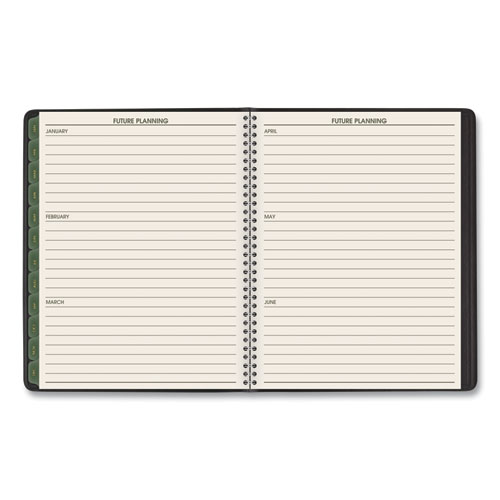 Picture of Recycled Weekly Vertical-Column Format Appointment Book, 8.75 x 7, Black Cover, 12-Month (Jan to Dec): 2025