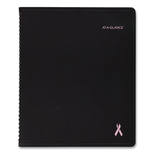 Picture of QuickNotes Special Edition Weekly Block Format Appointment Book, 10 x 8, Black/Pink Cover, 12-Month (Jan to Dec): 2023