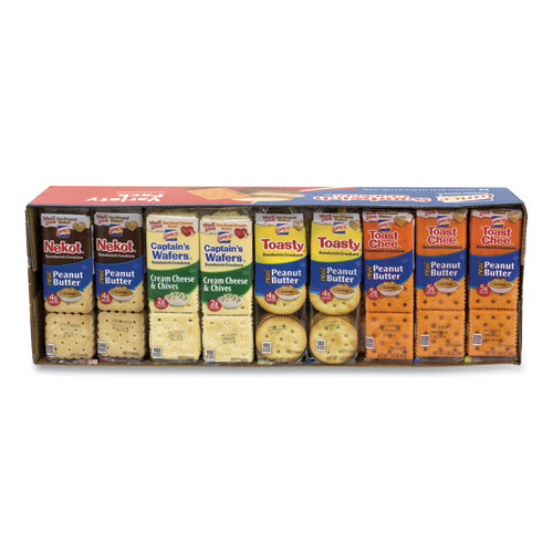 Picture of Cookies and Crackers Variety Pack, Assorted, 36/Box