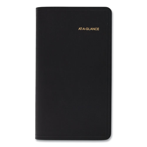 Pocket-Size Monthly Planner, 6 X 3.5, Black Cover, 13-Month (jan To Jan): 2022 To 2023
