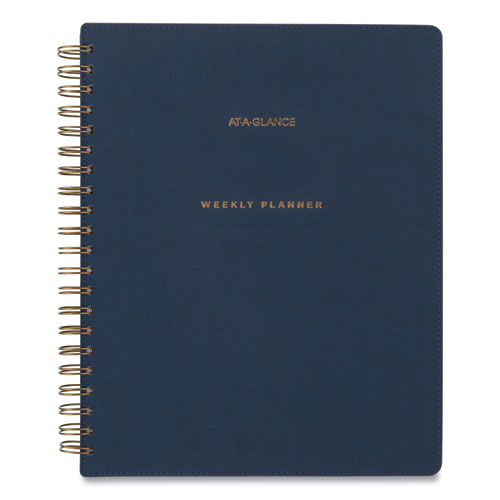 Picture of Signature Collection Firenze Navy Weekly/Monthly Planner, 11 x 8.5, Navy Cover, 13-Month (Jan to Jan): 2024 to 2025
