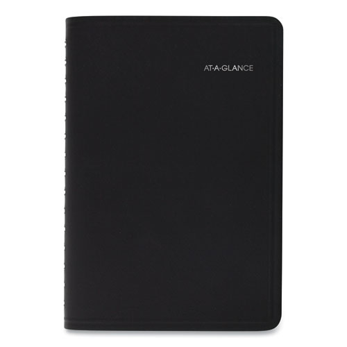 Quicknotes Daily/monthly Appointment Book, 8.5 X 5.5, Black Cover, 12-Month (jan To Dec): 2022