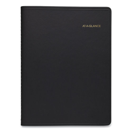 Weekly Appointment Book, 11 X 8.25, Black Cover, 14-Month (july To Aug): 2021 To 2022