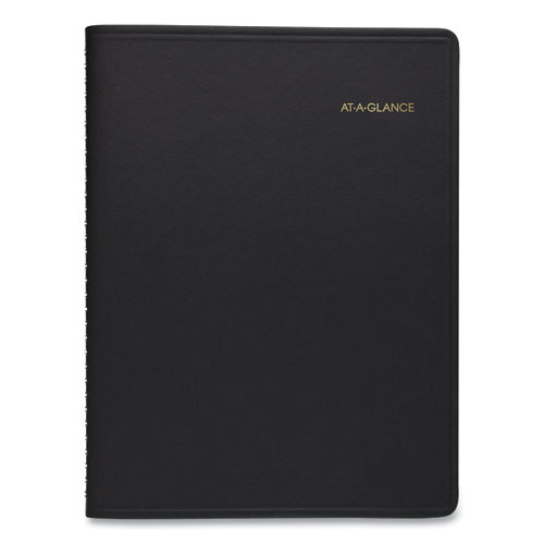 Picture of Weekly Appointment Book, 11 x 8.25, Black Cover, 13-Month (Jan to Jan): 2024 to 2025
