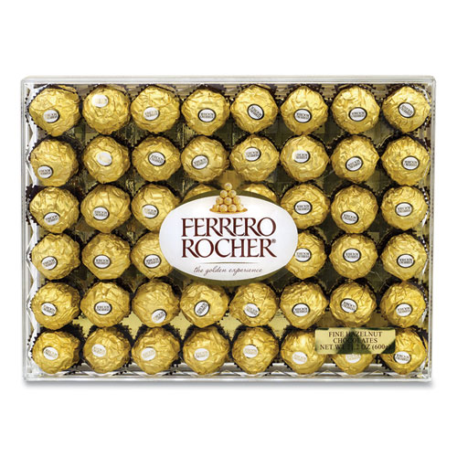 Picture of Hazelnut Chocolate Diamond Gift Box, 21.2 oz, 48 Pieces