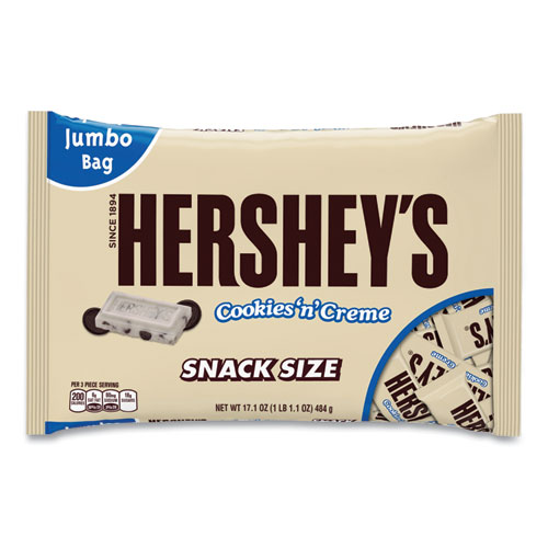 Picture of Snack Size Bars, Cookies n Creme, 17.1 oz Bag, 2/Pack