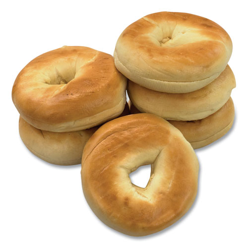 Picture of Fresh Plain Bagels, 6/Carton
