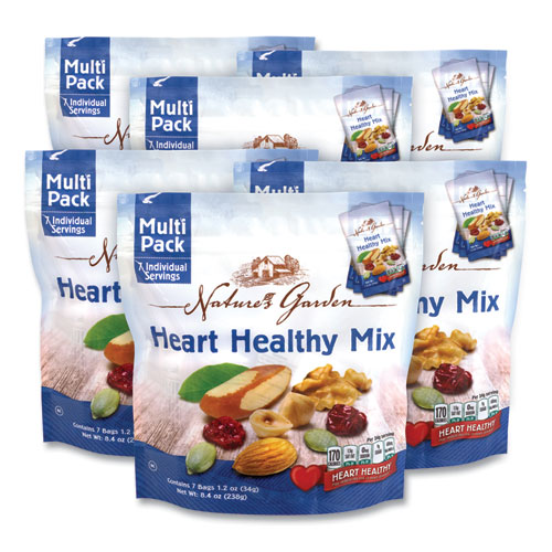 Picture of Healthy Heart Mix, 1.2 oz Pouch, 7 Pouches/Pack, 6 Packs/Carton