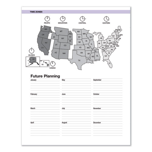 Picture of Recycled Wild Flower Weekly/Monthly Planner, Wild Flowers Artwork, 9 x 7, Gray/White/Purple Cover, 12-Month (Jan-Dec): 2025