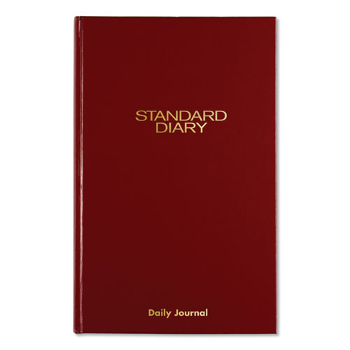 Picture of Standard Diary Daily Journal, 2024 Edition, Wide/Legal Rule, Red Cover, (210) 12 x 7.75 Sheets