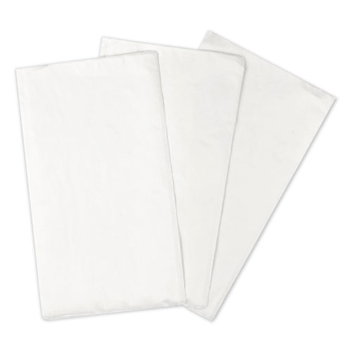 Picture of 1/8-Fold Dinner Napkins, 2-Ply, 15 x 17, White, 300/Pack, 10 Packs/Carton