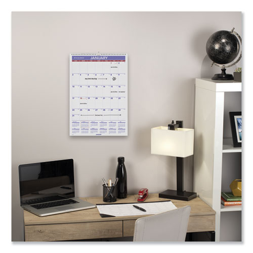 Picture of Erasable Wall Calendar, 12 x 17, White Sheets, 12-Month (Jan to Dec): 2025