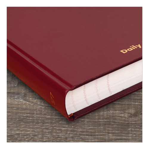 Picture of Standard Diary Daily Journal, 2024 Edition, Wide/Legal Rule, Red Cover, (210) 12 x 7.75 Sheets