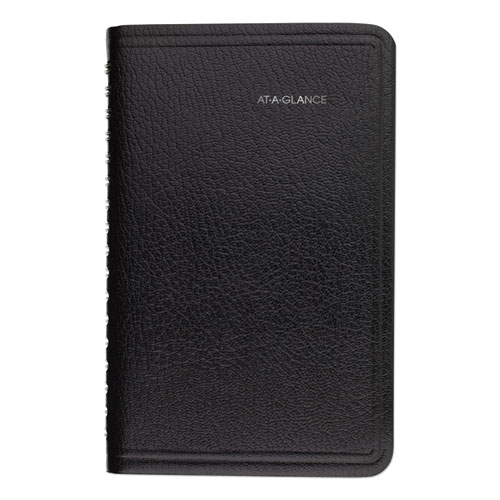 Dayminder Weekly Pocket Appointment Book With Telephone/address Section, 6 X 3.5, Black Cover, 12-Month (jan To Dec): 2022