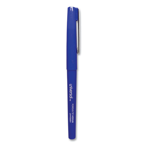 Picture of Porous Point Pen, Stick, Medium 0.7 mm, Blue Ink, Blue Barrel, Dozen
