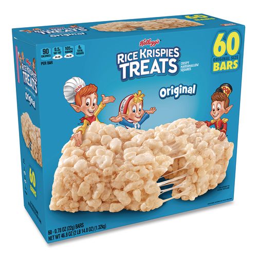 Picture of Rice Krispies Treats, Original Marshmallow, 0.78 oz Bar, 60/Carton