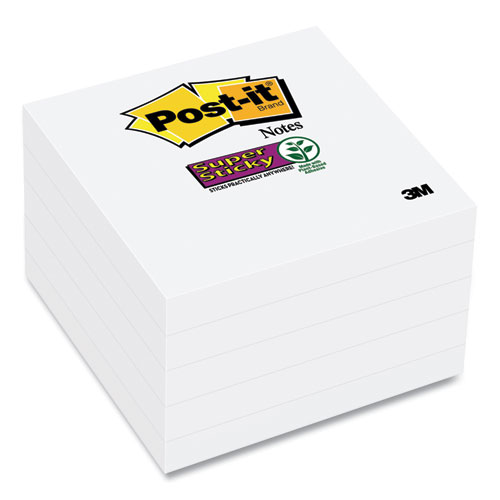 Picture of Self-Stick Notes 3" x 3", White, 90 Sheets/Pad, 8 Pads/Pack