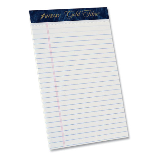 Picture of Gold Fibre Writing Pads, Medium/College Rule, 50 White 5 x 8 Sheets, Dozen