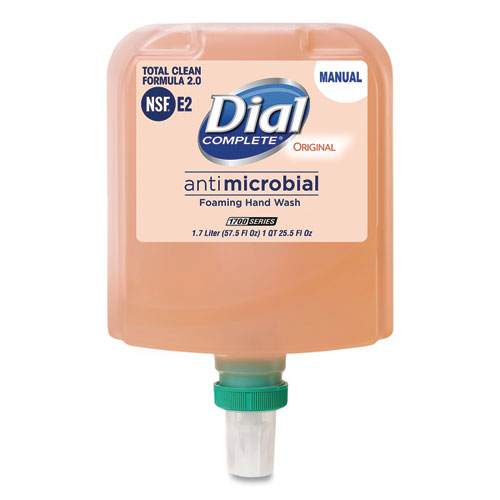 Picture of Antibacterial Foaming Hand Wash Refill for Dial 1700 Dispenser, Original, 1.7 L, 3/Carton