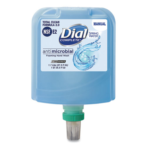 Picture of Antibacterial Foaming Hand Wash Refill for Dial 1700 Dispenser, Spring Water, 1.7 L, 3/Carton