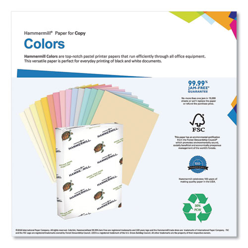 Picture of Colors Print Paper, 20 lb Bond Weight, 11 x 17, Green, 500/Ream