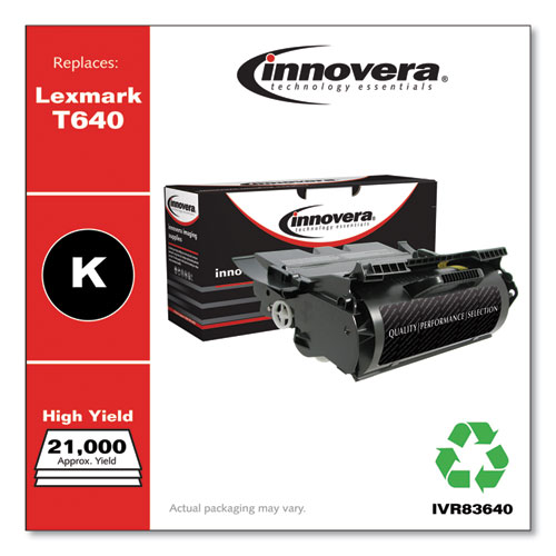 Picture of Remanufactured Black High-Yield Toner, Replacement for T640, 21,000 Page-Yield