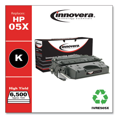 Picture of Remanufactured Black High-Yield Toner, Replacement for 05X (CE505X), 6,500 Page-Yield