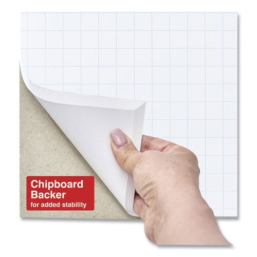 Picture of Easel Pads/Flip Charts, Quadrille Rule (1 sq/in), 27 x 34, White, 50 Sheets, 2/Carton