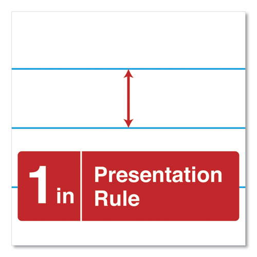 Picture of Easel Pads/Flip Charts, Presentation Format (1" Rule), 27 x 34, White, 50 Sheets, 2/Carton