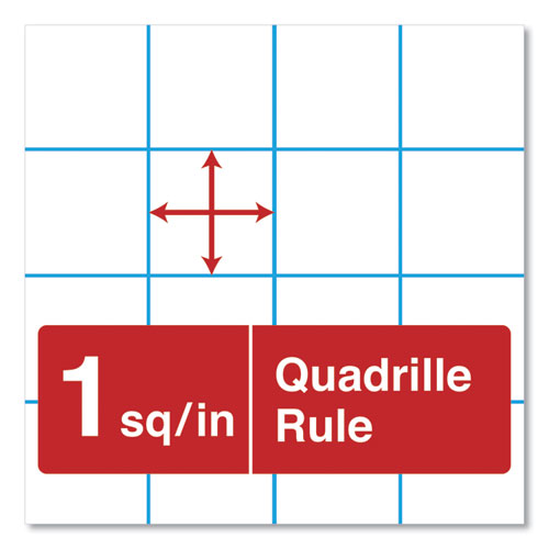 Picture of Easel Pads/Flip Charts, Quadrille Rule (1 sq/in), 27 x 34, White, 50 Sheets, 2/Carton