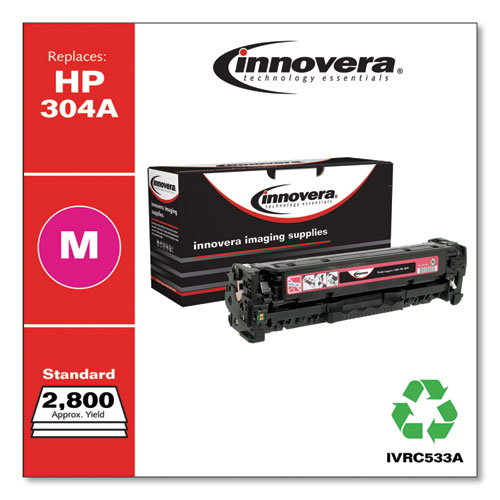 Picture of Remanufactured Magenta Toner, Replacement for 304A (CC533A), 2,800 Page-Yield