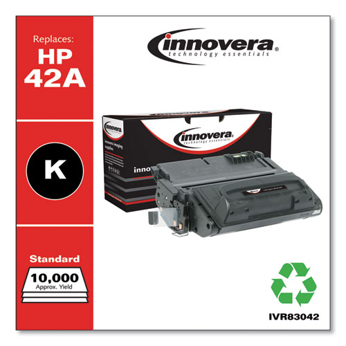 Picture of Remanufactured Black Toner, Replacement for 42A (Q5942A), 10,000 Page-Yield