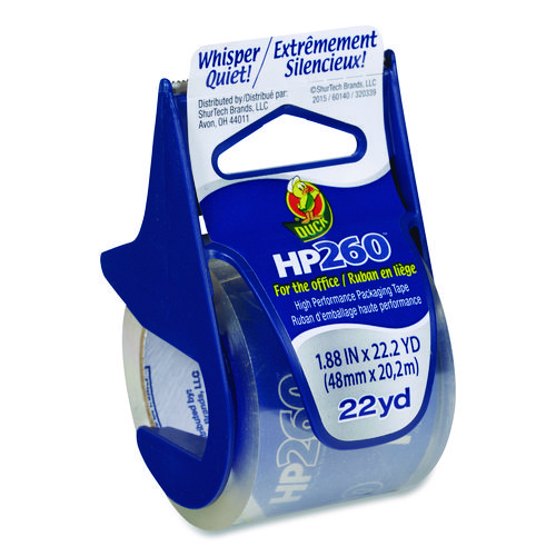 Picture of HP260 Packaging Tape with Dispenser, 1.5" Core, 1.88" x 22.2 yds, Clear