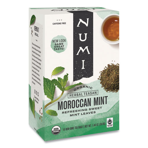 Picture of Organic Teas and Teasans, 1.4 oz, Moroccan Mint, 18/Box
