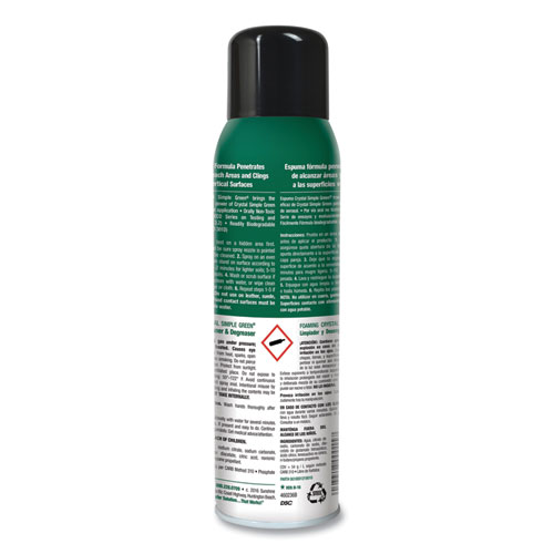 Picture of Foaming Crystal Industrial Cleaner and Degreaser, 20 oz Aerosol Spray, 12/Carton