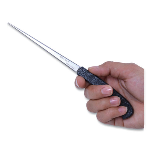 Picture of Serrated Blade Hand Letter Opener, 8", Black