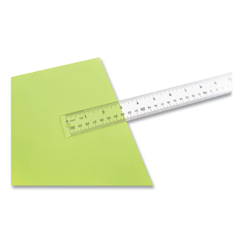 Picture of Clear Flexible Acrylic Ruler, Standard/Metric, 12" Long, Clear