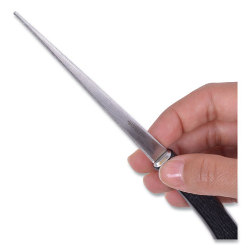 Picture of Serrated Blade Hand Letter Opener, 8", Black