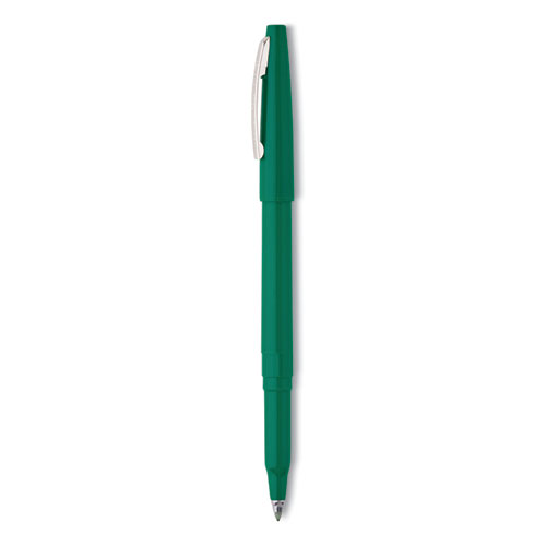 Rolling+Writer+Roller+Ball+Pen%2C+Stick%2C+Medium+0.8+Mm%2C+Green+Ink%2C+Green+Barrel%2C+Dozen