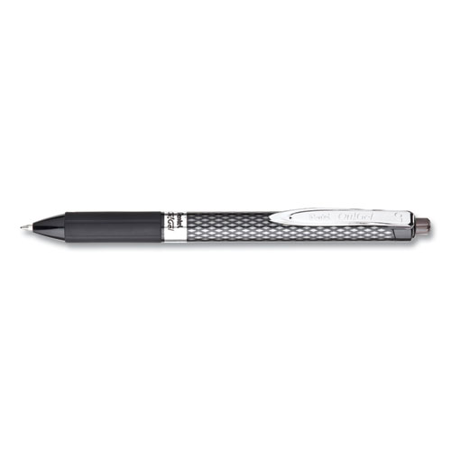 Oh%21+Gel+Pen%2C+Retractable%2C+Medium+0.7+Mm%2C+Black+Ink%2C+Black+Barrel%2C+Dozen