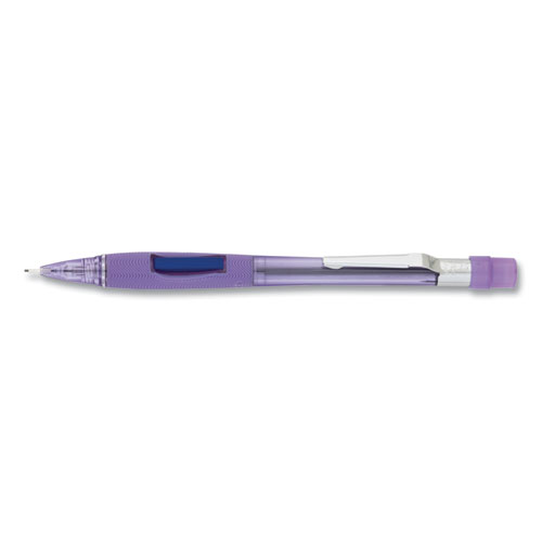 Quicker+Clicker+Mechanical+Pencil%2C+0.7+mm%2C+HB+%28%232%29%2C+Black+Lead%2C+Transparent+Violet+Barrel