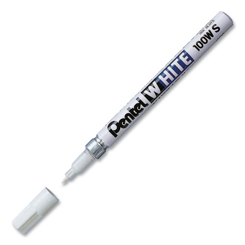 Picture of White Permanent Marker, Fine Bullet Tip, White