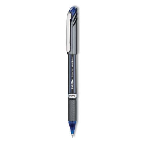 EnerGel+NV+Gel+Pen%2C+Stick%2C+Bold+1+mm%2C+Blue+Ink%2C+Gray%2FBlue+Barrel%2C+Dozen