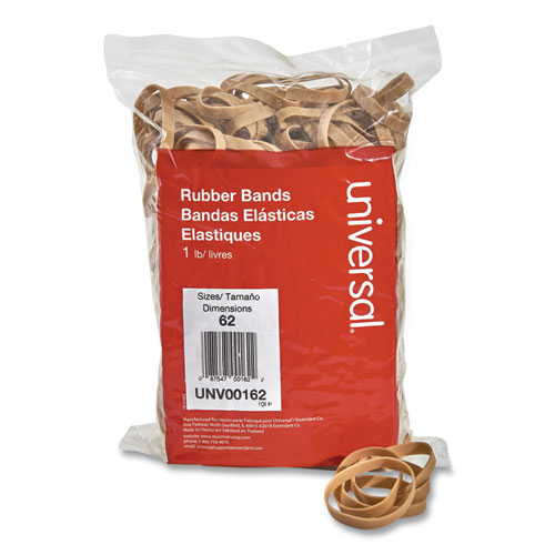 Picture of Rubber Bands, Size 62, 0.04" Gauge, Beige, 1 lb Box, 490/Pack