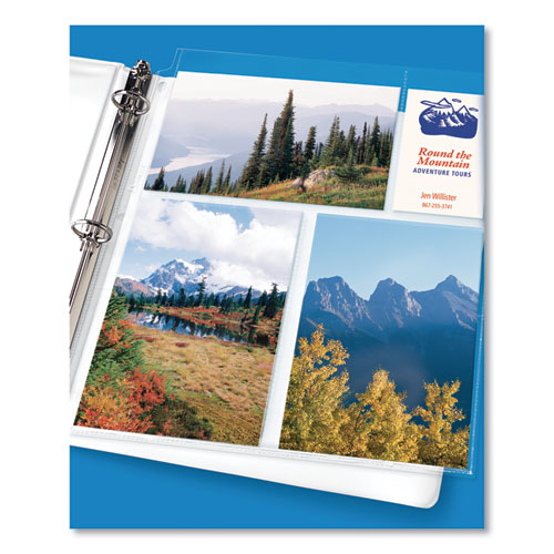 Picture of Photo Storage Pages for Six 4 x 6 Mixed Format Photos, 3-Hole Punched, 10/Pack