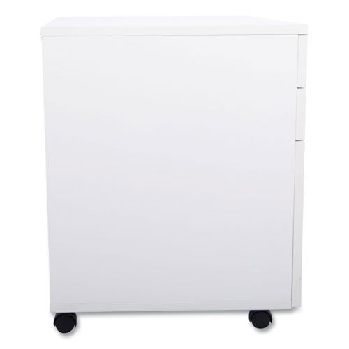 Picture of Essentials Mobile Pedestal File, Left or Right, 3-Drawers: Box/Box/File, Legal/Letter, White, 15.6" x 21.3" x 24.3"