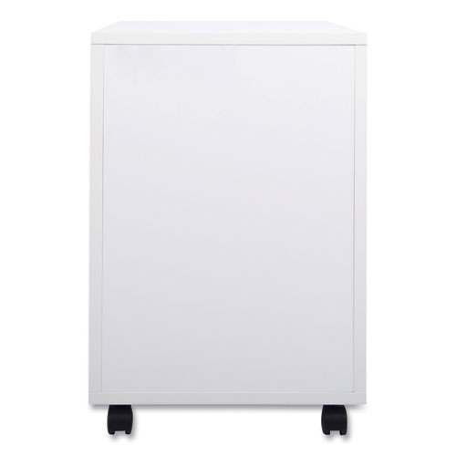 Picture of Essentials Mobile Pedestal File, Left or Right, 3-Drawers: Box/Box/File, Legal/Letter, White, 15.6" x 21.3" x 24.3"