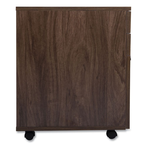 Picture of Essentials Mobile Pedestal File, Left or Right, 3-Drawers: Box/Box/File, Legal/Letter, Espresso, 15.6" x 21.3" x 24.3"