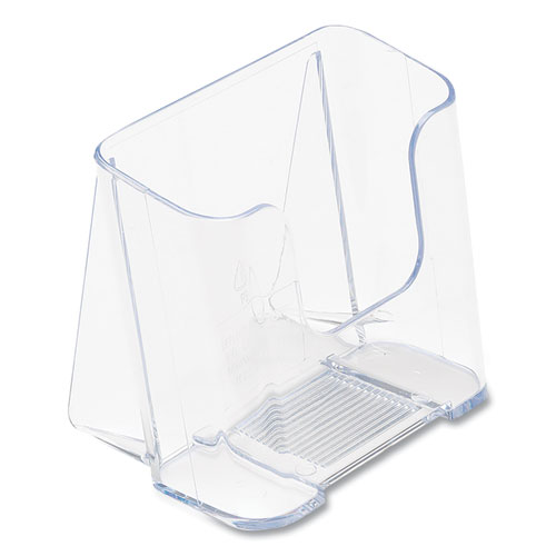 Picture of DocuHolder for Countertop/Wall-Mount, Leaflet Size, 4.37w x 3.25d x 3.87h, Clear